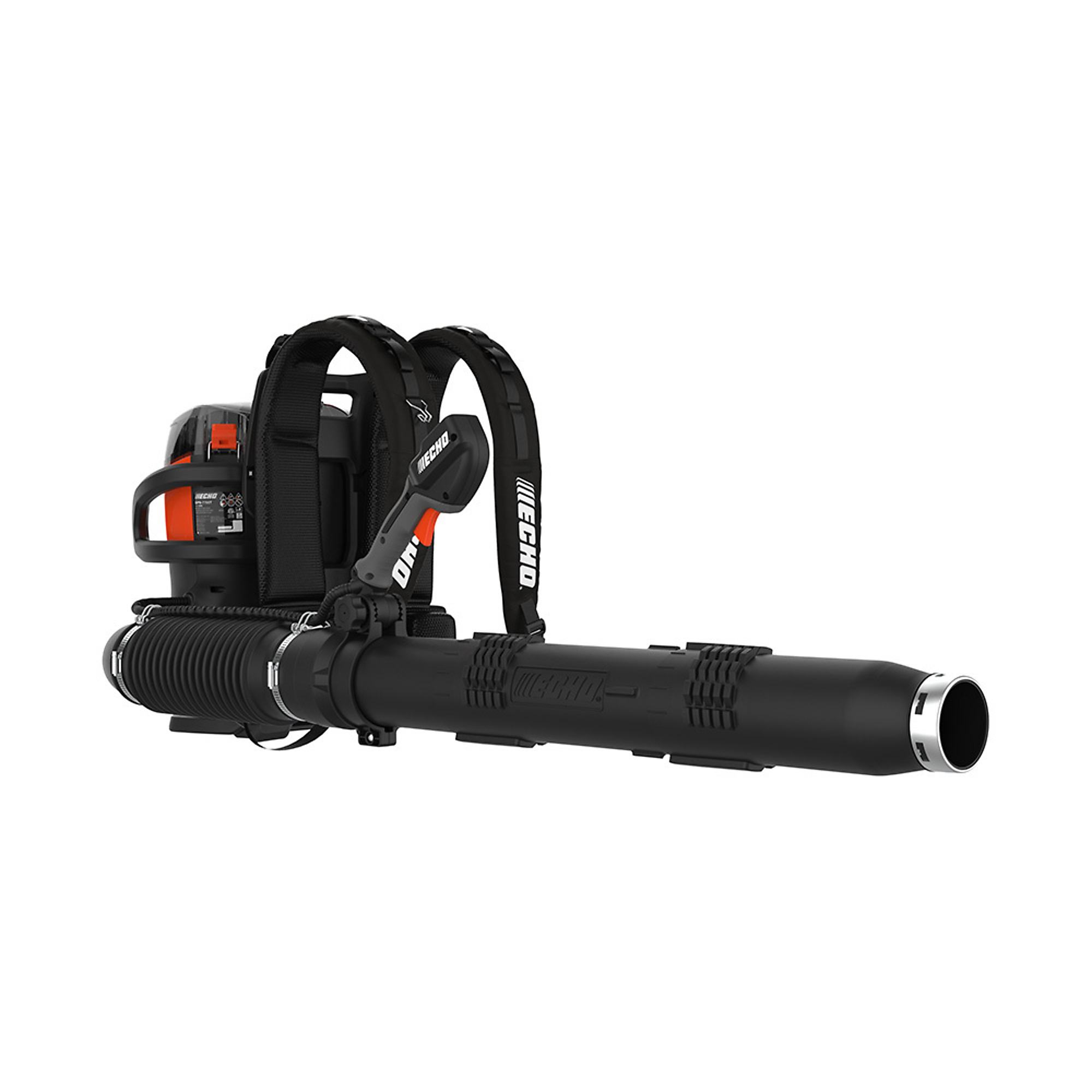 ECHO X Series, 56V Battery System, Battery-Powered Backpack Blower With Tube-Throttle, 950CFM 225MPH 36N, Volts 56,  Includes (3) 8.0Ah Batteries and (2) Dual-Port Chargers, Model# DPB-7700TM2H-3